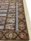 Super Fine Hand Knotted Persian silk & wool Isfahan Rug 4'7'' X 7'2''