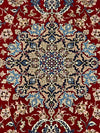 Fine Hand Knotted Persian silk & wool Isfahan 5'2'' X 7'7''