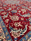 Fine Hand Knotted Persian silk & wool Isfahan 5'2'' X 7'7''