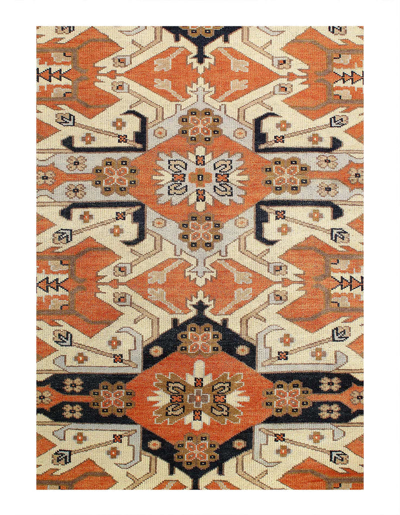 Fine Hand Knotted Kazak Design rug 7'11'' X 10'1''