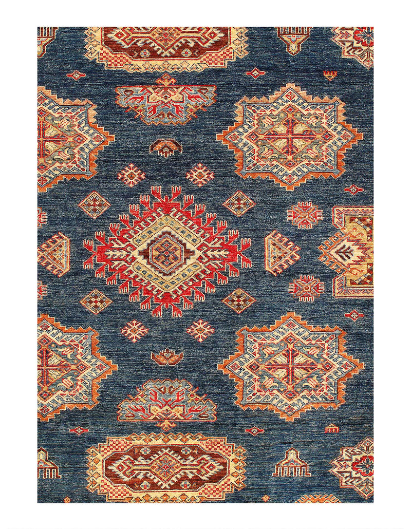 Fine Hand Knotted Kazak rug 9' X 12'3''