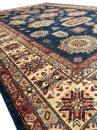 Fine Hand Knotted Kazak rug 9' X 12'3''