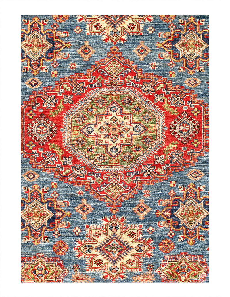 Fine Hand Knotted Kazak rug 5'9'' X 8'