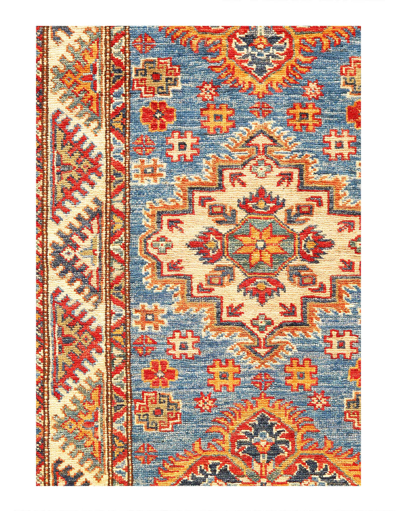 Fine Hand Knotted Kazak runner 2' 6''X 7'