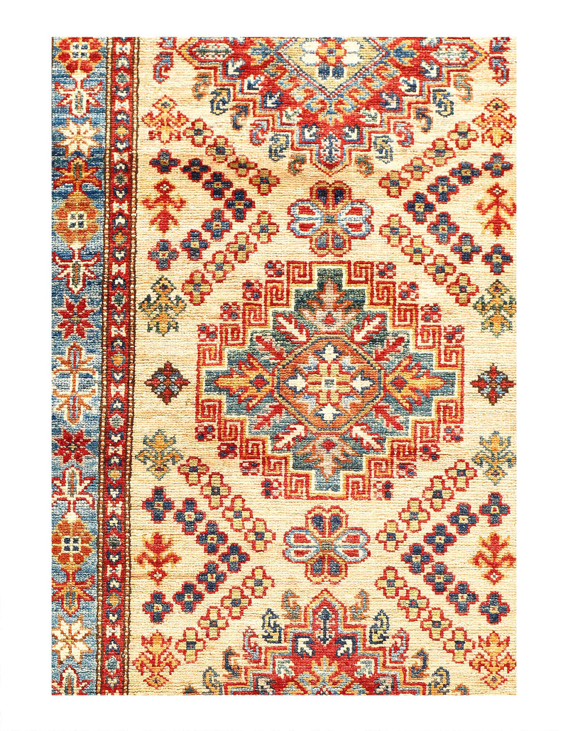 Fine Hand Knotted Kazak runner 2' 6''X 7'