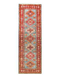 Fine Hand Knotted Kazak runner 2' X 6'2''