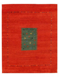 Red Hand Knotted Gabbeh Rug 8'2'' X 9'11''