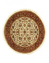 Fine Hand Knotted Agra Round rug 6'1'' X 6'1''