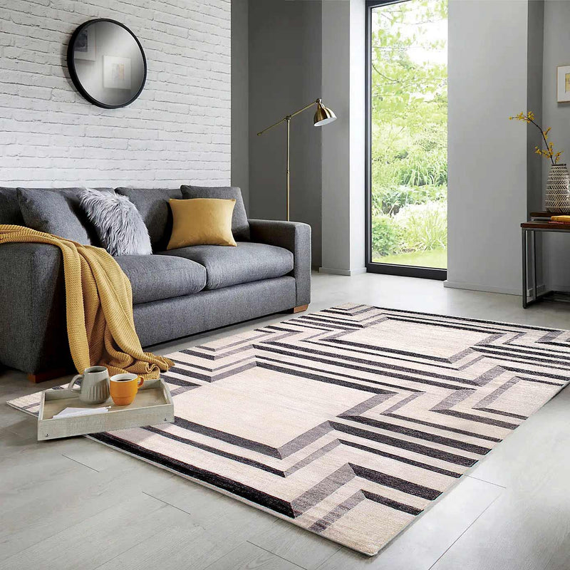 Gray Modern Bamboo silk Rug 8'x10'