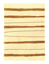 Ivory Color Fine Hand Knotted Modern Rug 5'7" x 7'10"