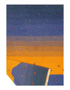 Gold and Blue Sumac Gabbeh Design 8' X 10'