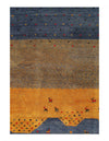 Gold and Blue Gabbeh Design 8' X 10'