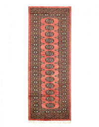 Fine Hand Knotted Bokhara rug 2' X 6'