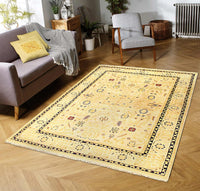 Fine Hand Knotted ziegler Sultanabad Desing rug 6'1'' X 9'1''