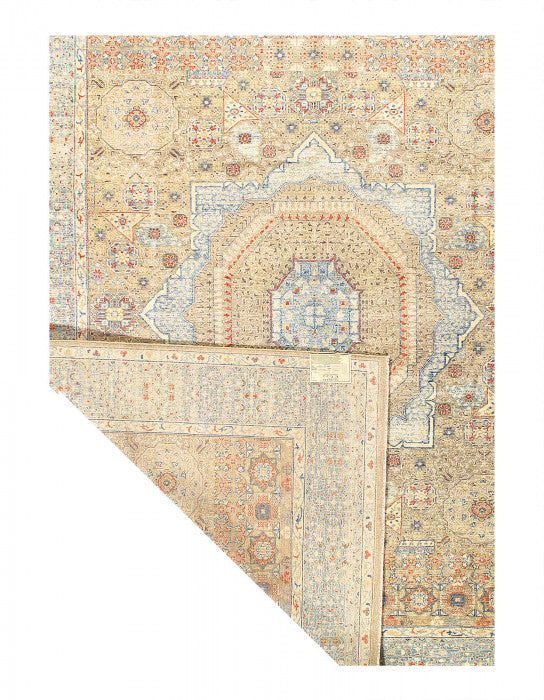 Fine hand Knotted Mamluk design 9' X 12'