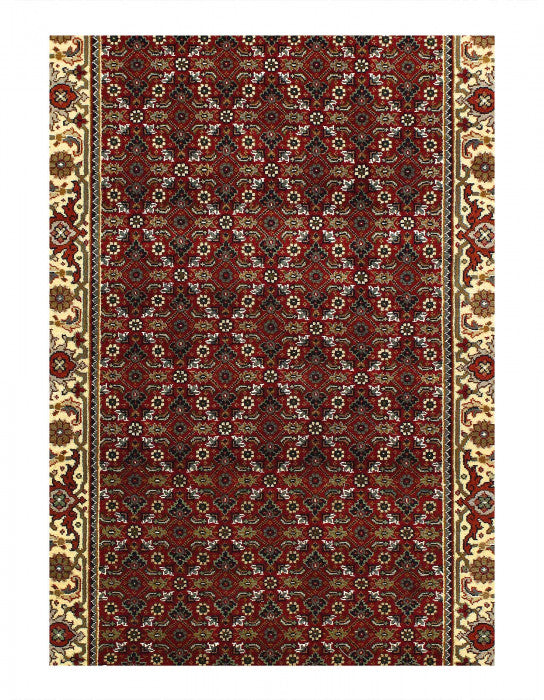 Tabriz Design Mahi Design Silk & Wool 2'7" X 11'8"