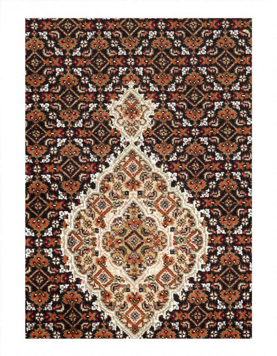 Fine Tabriz Design Runner Sill Wool 2'8"X12'