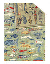 Fine hand Knotted Gabbeh Fish design 5' X 8'