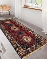 Fine Hand Knotted Persian Yalameh runner 2'8'' X 6'7''