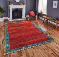 Fine Hand Knotted Persian Gabbeh 7'8'' X 9'11''