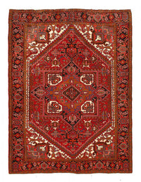 Persian Antique hand Knotted Heriz 7' X 9'4"