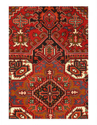 Persian Antique hand Knotted Heriz 7' X 9'4"