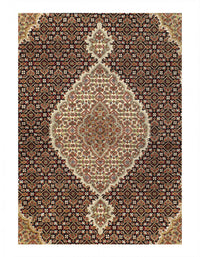 Tabriz Design Mahi Design Silk & Wool Rug 4'8" X 6'6"