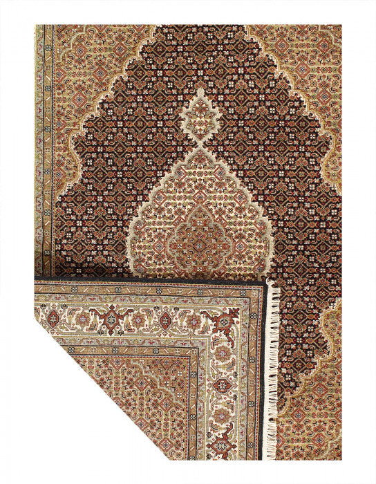 Tabriz Design Mahi Design Silk & Wool Rug 4'8" X 6'6"