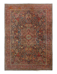 Fine hand Knotted Antique Kashan Rug 13' X 18'