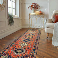 Fine Hand Knotted Persian Yalameh runner 2'9'' X 9'4''