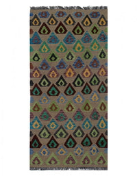 Pasargad Caucasian Tribal Style Flat Weave kilim 3'4" X 6'8"