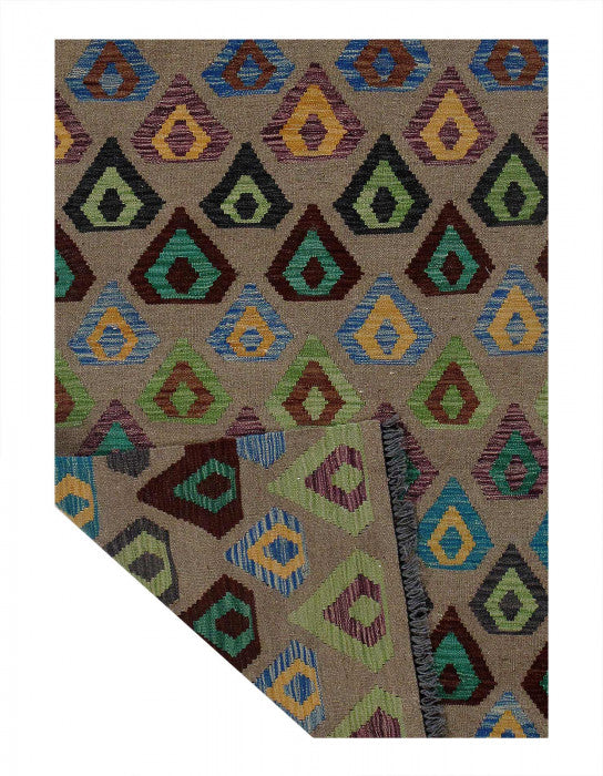 Pasargad Caucasian Tribal Style Flat Weave kilim 3'4" X 6'8"