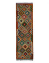 Pasargad Caucasian Tribal Style Flat Weave kilim 3' X 10'