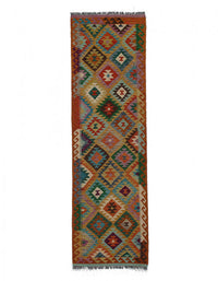 Pasargad Caucasian Tribal Style Flat Weave kilim 3' X 10'