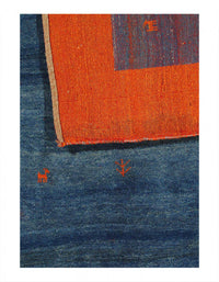 Blue color Genuine Runner Gabbeh 6'4" X 9'6"