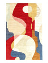 Fine Hand Tufted Abstract rug 5' X 8'