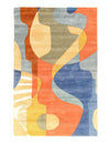 Fine Hand Tufted Abstract rug 5' X 8'