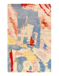 Fine Hand Tufted Abstract rug 5' X 8'