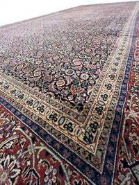 Tabriz Design Hand knotted Herati Design Rug 9' X 18'