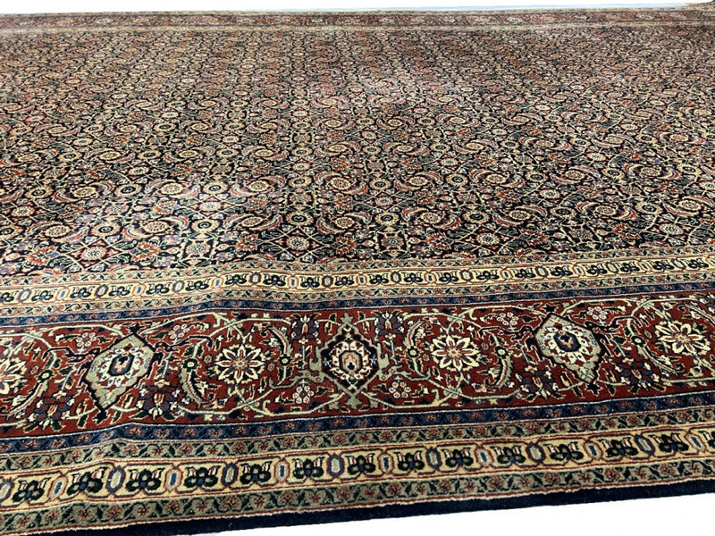 Tabriz Design Hand knotted Herati Design Rug 9' X 18'