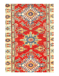 Fine Hand Knotted kazak Runner 2'10" X 9'7"