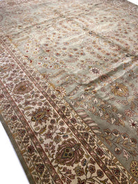 Fine Hand Knotted Persian sarouk Design 10' X 14'