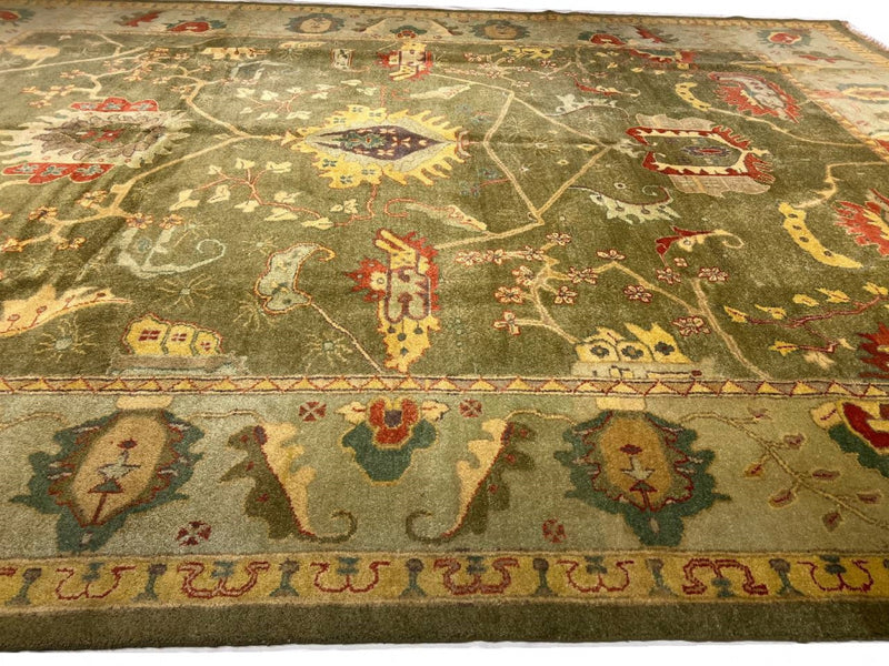 Fine Hand Knotted Persian Design sultanabad rug 10' X 14'