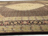 Black Tabriz Design fish Design Silk & Wool 10' X 14'