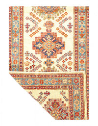 Ivory Super Kazak Lamb's Wool Runne 2'8" X 13'6"