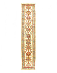 Ivory Super Kazak Lamb's Wool Runne 2'8" X 13'6"