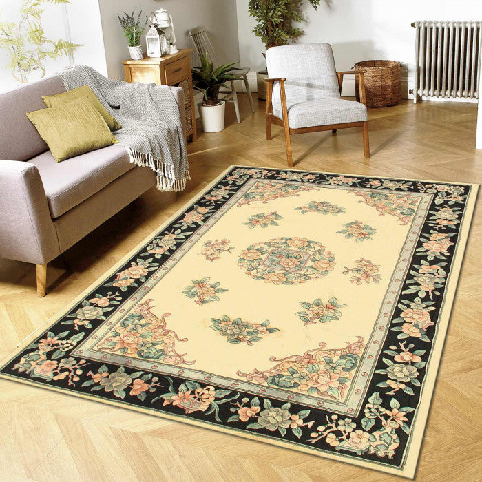 Fine Hand Knotted Vintage Chinese Peking rug 5'6'' X 8'5
