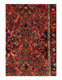 Antique Persian Hand Knotted Lilihan Runner 2'7'' X 19'6"