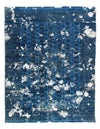 Blue Over Dyed hand Knotted rug 8' X 10'