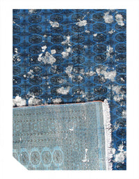 Blue Over Dyed hand Knotted rug 8' X 10'